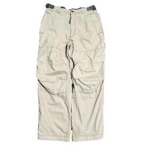 Abercrombie & Fitch Paratrooper Pants Medium 34x30 Khaki Military Cargo Baggy